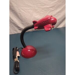 Vintage Dayton Red Airplane Desk Lamp 1999 Plane Adjustable